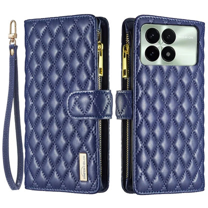 BINFEN COLOR BF Style-15 For Xiaomi Redmi K70 5G  /  K70 Pro 5G Leather Case Phone Flip Cover with Zipper Wallet