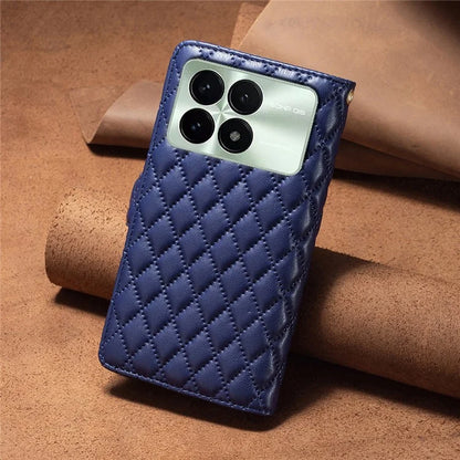 BINFEN COLOR BF Style-15 For Xiaomi Redmi K70 5G  /  K70 Pro 5G Leather Case Phone Flip Cover with Zipper Wallet