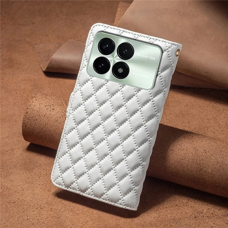 BINFEN COLOR BF Style-15 For Xiaomi Redmi K70 5G  /  K70 Pro 5G Leather Case Phone Flip Cover with Zipper Wallet