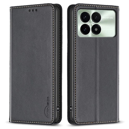 BINFEN COLOR BF18 For Xiaomi Redmi K70 5G  /  K70 Pro 5G Case Stand PU Leather Flip Cover with 3 Card Slots