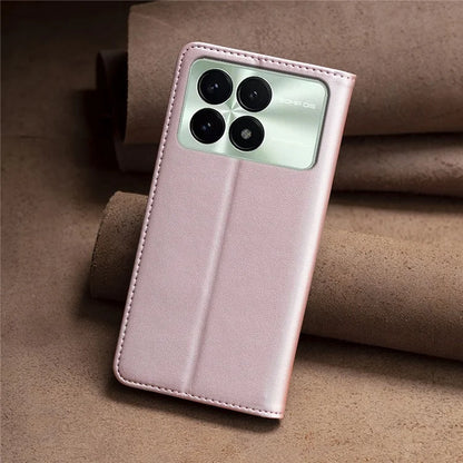 BINFEN COLOR BF18 For Xiaomi Redmi K70 5G  /  K70 Pro 5G Case Stand PU Leather Flip Cover with 3 Card Slots