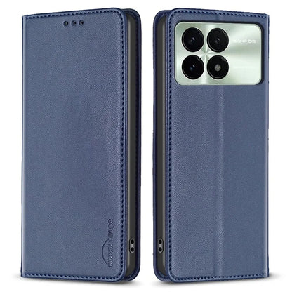 BINFEN COLOR BF18 For Xiaomi Redmi K70 5G  /  K70 Pro 5G Case Stand PU Leather Flip Cover with 3 Card Slots