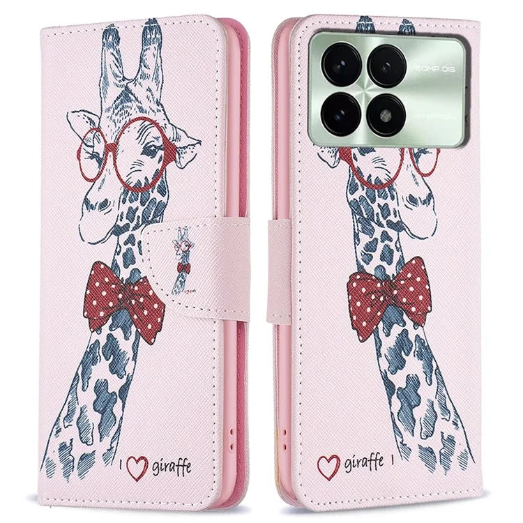 For Xiaomi Redmi K70 5G  /  K70 Pro 5G PU Leather Case Pattern Printing Phone Wallet Cover