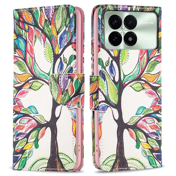For Xiaomi Redmi K70 5G  /  K70 Pro 5G PU Leather Case Pattern Printing Phone Wallet Cover