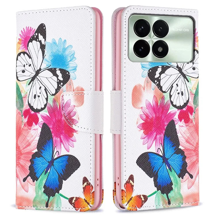 For Xiaomi Redmi K70 5G  /  K70 Pro 5G PU Leather Case Pattern Printing Phone Wallet Cover