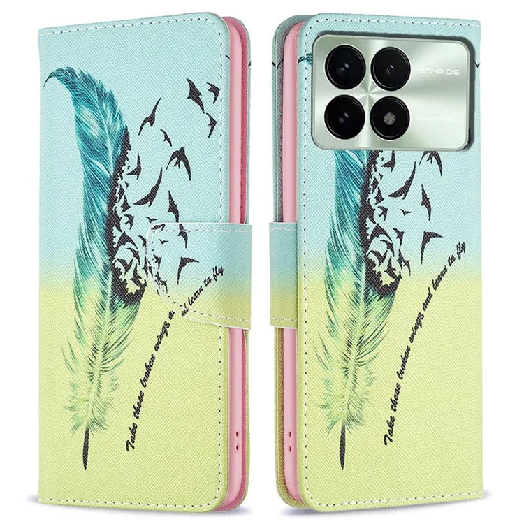 For Xiaomi Redmi K70 5G  /  K70 Pro 5G PU Leather Case Pattern Printing Phone Wallet Cover