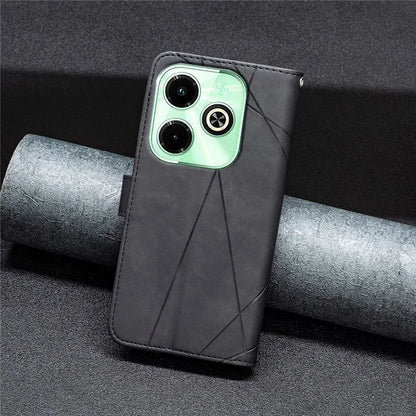 BINFEN COLOR BF05 For Transsion Infinix Hot 40i X6528B Leather Case Phone Protective Cover Wallet Stand