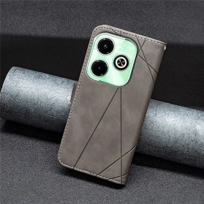 BINFEN COLOR BF05 For Transsion Infinix Hot 40i X6528B Leather Case Phone Protective Cover Wallet Stand
