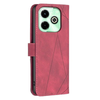 BINFEN COLOR BF05 For Transsion Infinix Hot 40i X6528B Leather Case Phone Protective Cover Wallet Stand