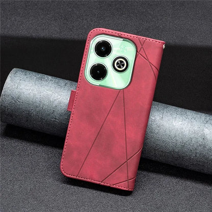 BINFEN COLOR BF05 For Transsion Infinix Hot 40i X6528B Leather Case Phone Protective Cover Wallet Stand