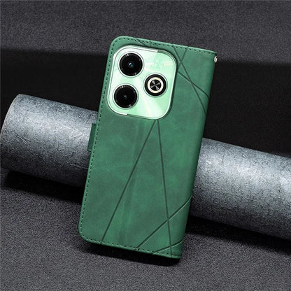 BINFEN COLOR BF05 For Transsion Infinix Hot 40i X6528B Leather Case Phone Protective Cover Wallet Stand