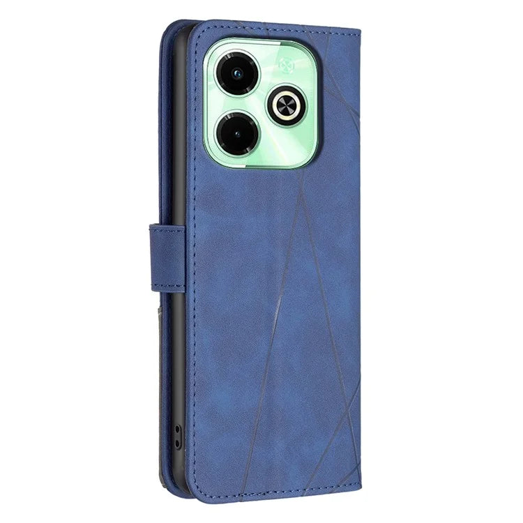 BINFEN COLOR BF05 For Transsion Infinix Hot 40i X6528B Leather Case Phone Protective Cover Wallet Stand