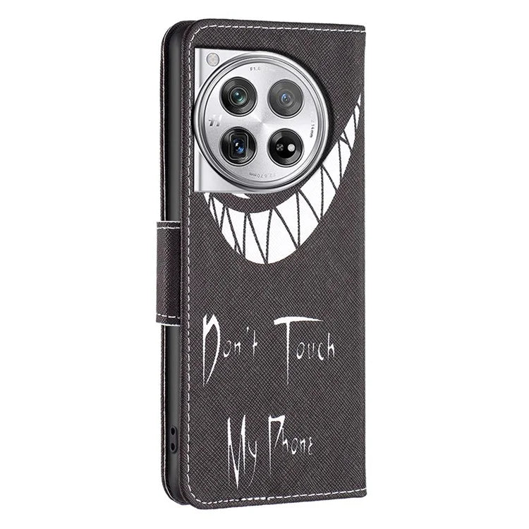 For OnePlus 12 5G Wallet Case Stand Pattern Printing PU Leather Phone Cover Protector
