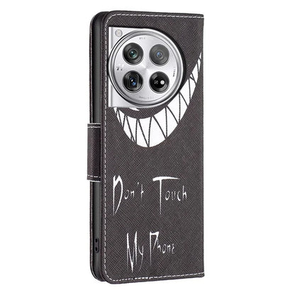 For OnePlus 12 5G Wallet Case Stand Pattern Printing PU Leather Phone Cover Protector