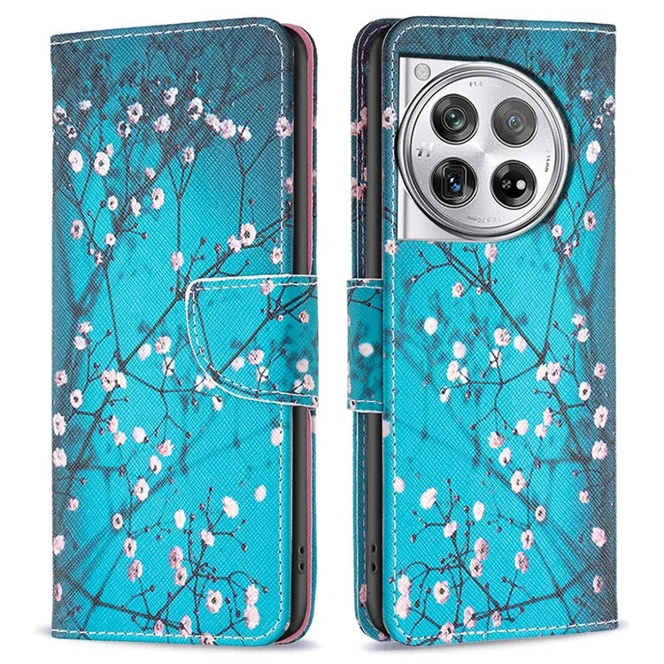 For OnePlus 12 5G Wallet Case Stand Pattern Printing PU Leather Phone Cover Protector