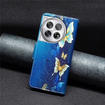 For OnePlus 12 5G Wallet Case Stand Pattern Printing PU Leather Phone Cover Protector