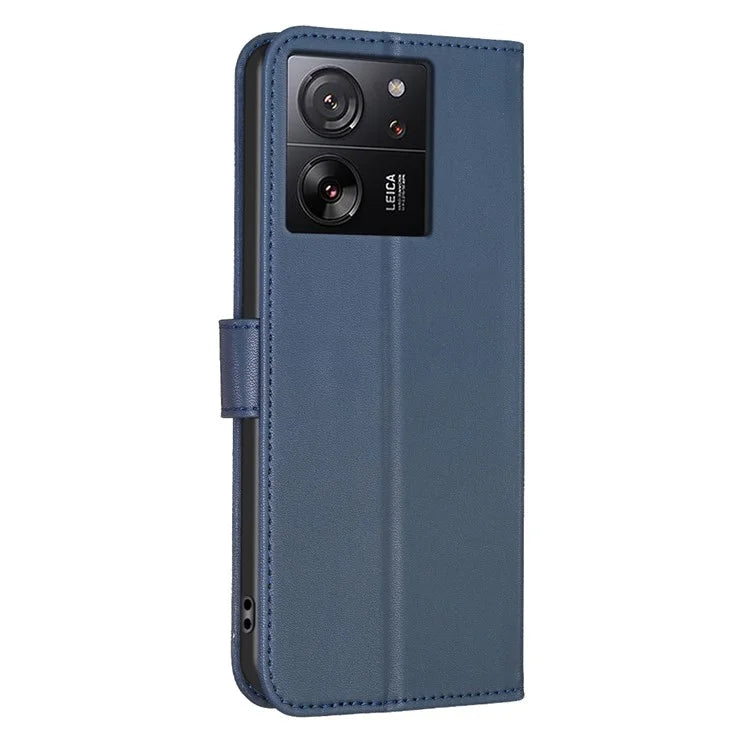 For Xiaomi 13T Case with Wallet Clover Pattern Leather Phone Stand Flip Cover