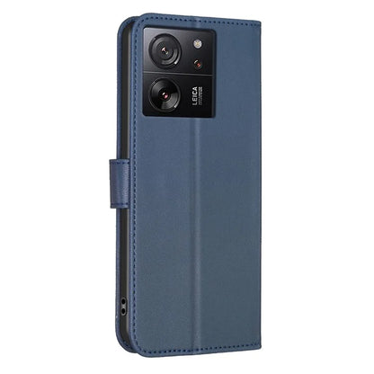 For Xiaomi 13T Case with Wallet Clover Pattern Leather Phone Stand Flip Cover