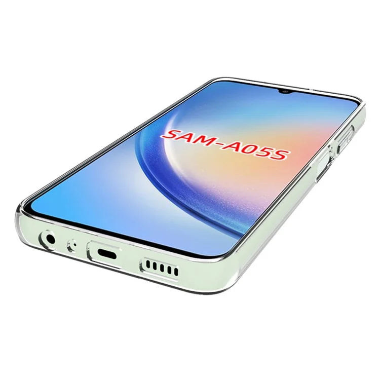For Samsung Galaxy A05s 4G Phone Case Glossy Clear TPU Cover Watermark-Free
