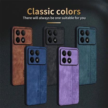 AZNS For Xiaomi Redmi K70 5G / K70 Pro 5G Phone Case PU Leather+TPU Imprinted Cover