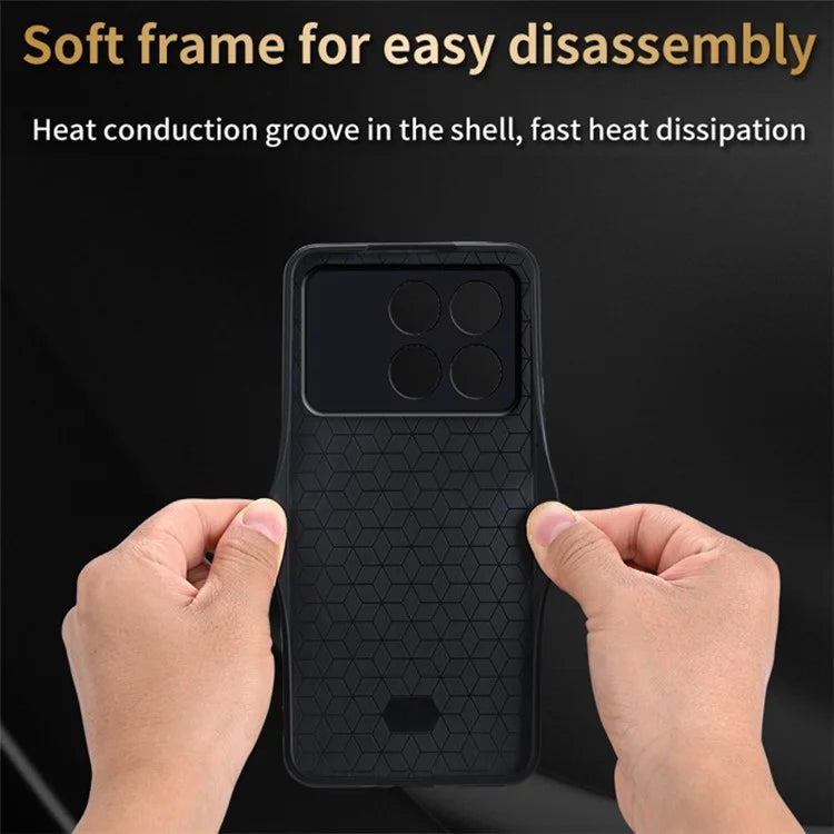 AZNS For Xiaomi Redmi K70E 5G / Poco X6 Pro 5G Phone Case Stylish Imprinted Texture Cover
