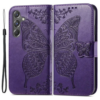 For Samsung Galaxy A15 5G Wallet Case PU Leather Wrist Strap Card Slots Cover