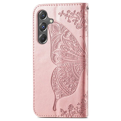 For Samsung Galaxy A15 5G Wallet Case PU Leather Wrist Strap Card Slots Cover