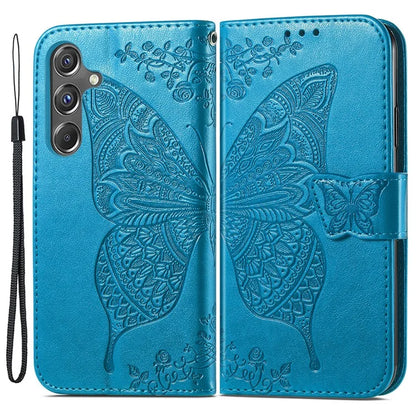 For Samsung Galaxy A15 5G Wallet Case PU Leather Wrist Strap Card Slots Cover