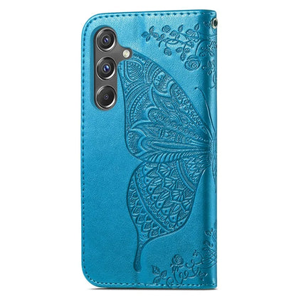 For Samsung Galaxy A15 5G Wallet Case PU Leather Wrist Strap Card Slots Cover