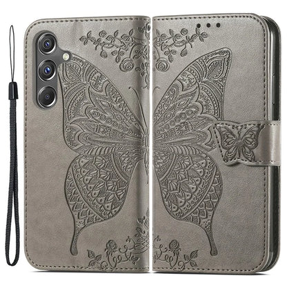 For Samsung Galaxy A15 5G Wallet Case PU Leather Wrist Strap Card Slots Cover
