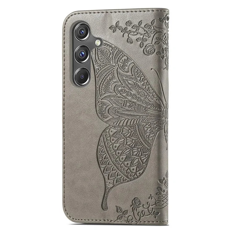 For Samsung Galaxy A15 5G Wallet Case PU Leather Wrist Strap Card Slots Cover