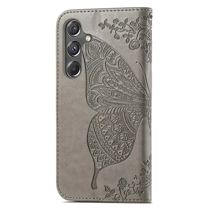 For Samsung Galaxy A15 5G Wallet Case PU Leather Wrist Strap Card Slots Cover