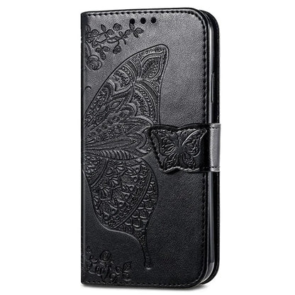 For Xiaomi Redmi Note 13 Pro 5G / Poco X6 5G Case Wallet with Card Holder Butterfly Pattern PU Leather Phone Cover