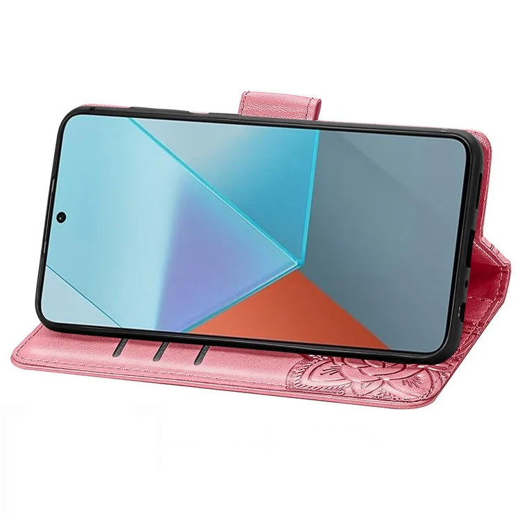 For Xiaomi Redmi Note 13 Pro 5G / Poco X6 5G Case Wallet with Card Holder Butterfly Pattern PU Leather Phone Cover