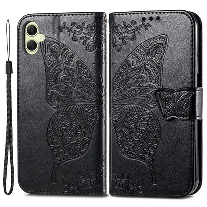 For Samsung Galaxy A05 4G Leather Case Butterfly Pattern Phone Cover Wallet Stand