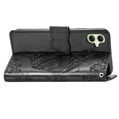 For Samsung Galaxy A05 4G Leather Case Butterfly Pattern Phone Cover Wallet Stand