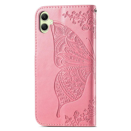 For Samsung Galaxy A05 4G Leather Case Butterfly Pattern Phone Cover Wallet Stand