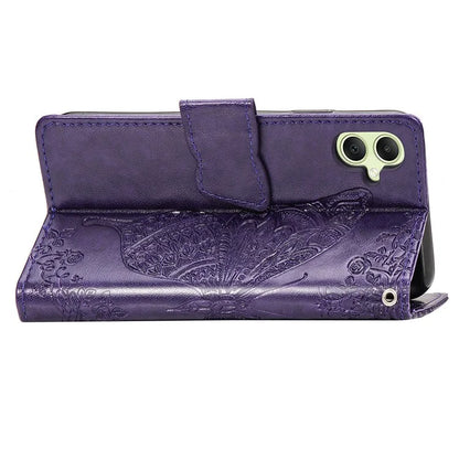 For Samsung Galaxy A05 4G Leather Case Butterfly Pattern Phone Cover Wallet Stand