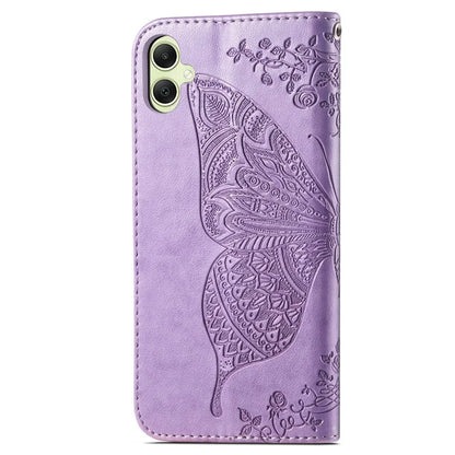 For Samsung Galaxy A05 4G Leather Case Butterfly Pattern Phone Cover Wallet Stand