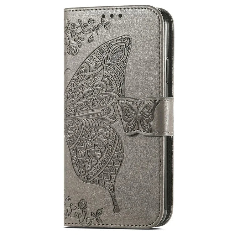 For Samsung Galaxy A05 4G Leather Case Butterfly Pattern Phone Cover Wallet Stand