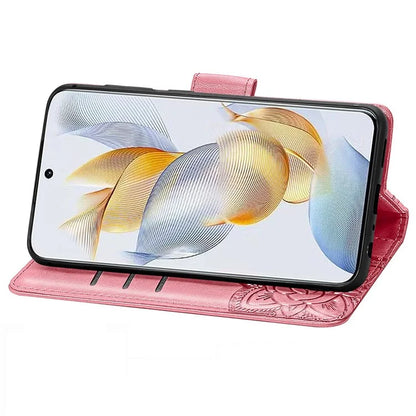 For Honor 90 Wallet Case with Card Holder Butterfly Pattern Folio PU Leather Phone Cover