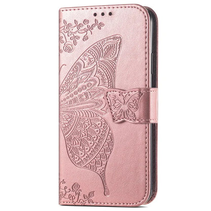 For Samsung Galaxy A05s 4G PU Leather Case Stand Function Butterfly Flower Pattern Cover Wallet
