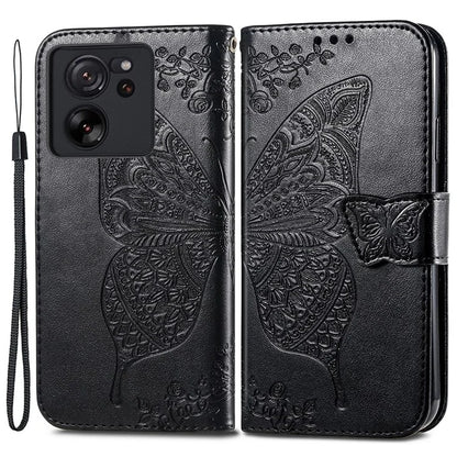 For Xiaomi 13T / 13T Pro / Redmi K60 Ultra Case Butterfly Pattern Phone Cover Wallet with Card Holder