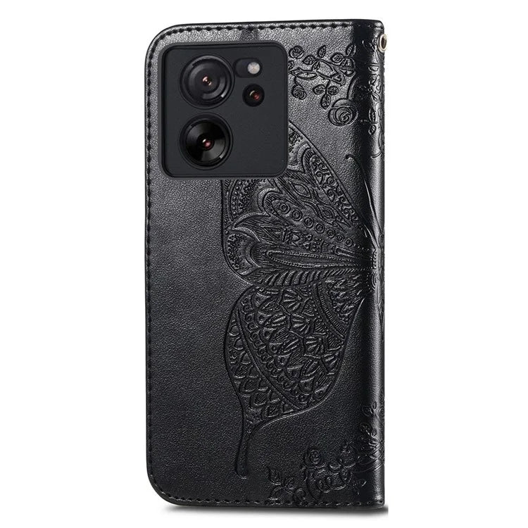 For Xiaomi 13T / 13T Pro / Redmi K60 Ultra Case Butterfly Pattern Phone Cover Wallet with Card Holder