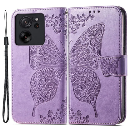 For Xiaomi 13T / 13T Pro / Redmi K60 Ultra Case Butterfly Pattern Phone Cover Wallet with Card Holder