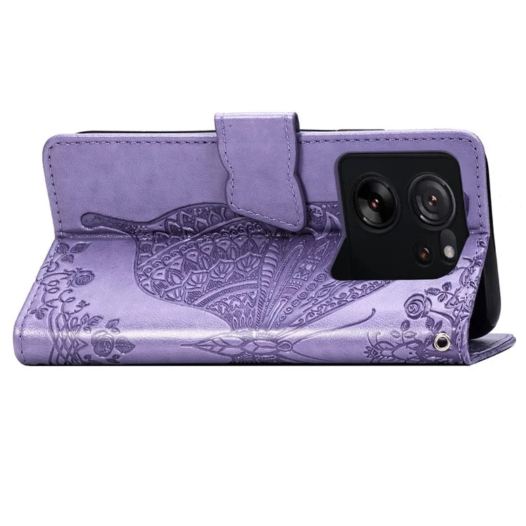 For Xiaomi 13T / 13T Pro / Redmi K60 Ultra Case Butterfly Pattern Phone Cover Wallet with Card Holder