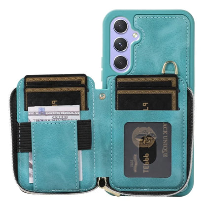 For Samsung Galaxy A15 4G  /  5G Case with Strap Leather TPU Cover Card Bag Stand