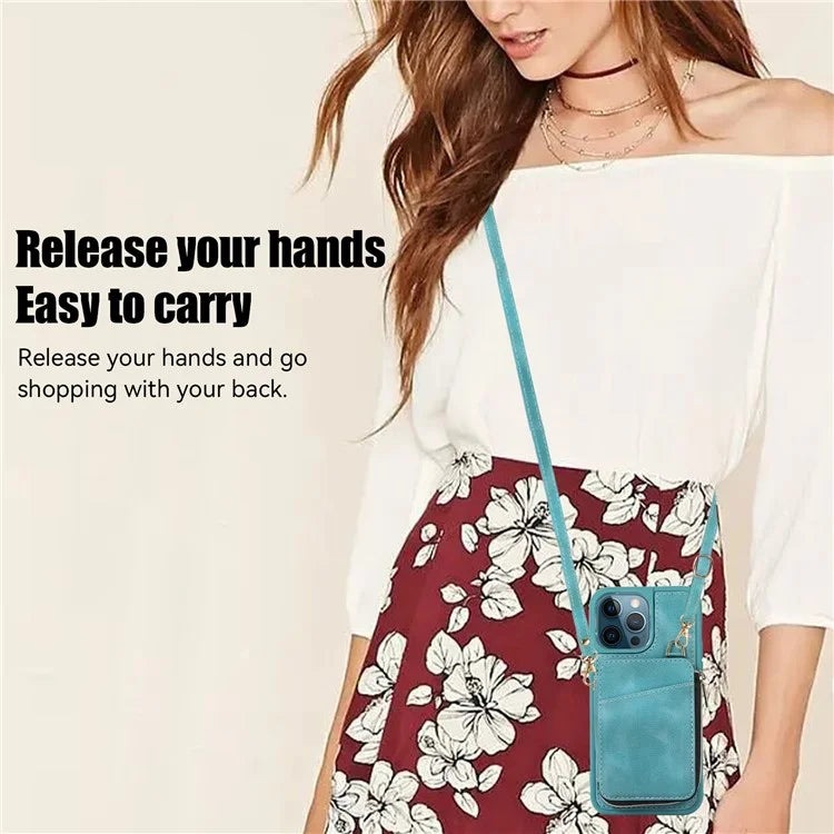 For Samsung Galaxy A15 4G  /  5G Case with Strap Leather TPU Cover Card Bag Stand