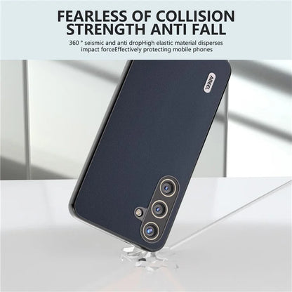 ABEEL For Samsung Galaxy S24 Case Scratch-proof Genuine Cow Leather + Hard PC Shell