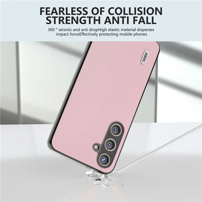 ABEEL For Samsung Galaxy S24 Case Slim-Fit PU Leather+PC Smooth-touch Protective Back Cover